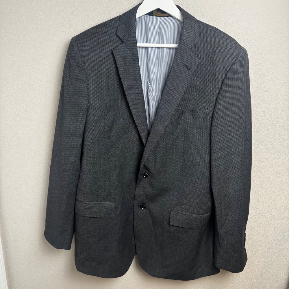Brooks‎ Brothers Explorer Regent Fit Sport Coat 42L Gray Wool Blend Sport Coat